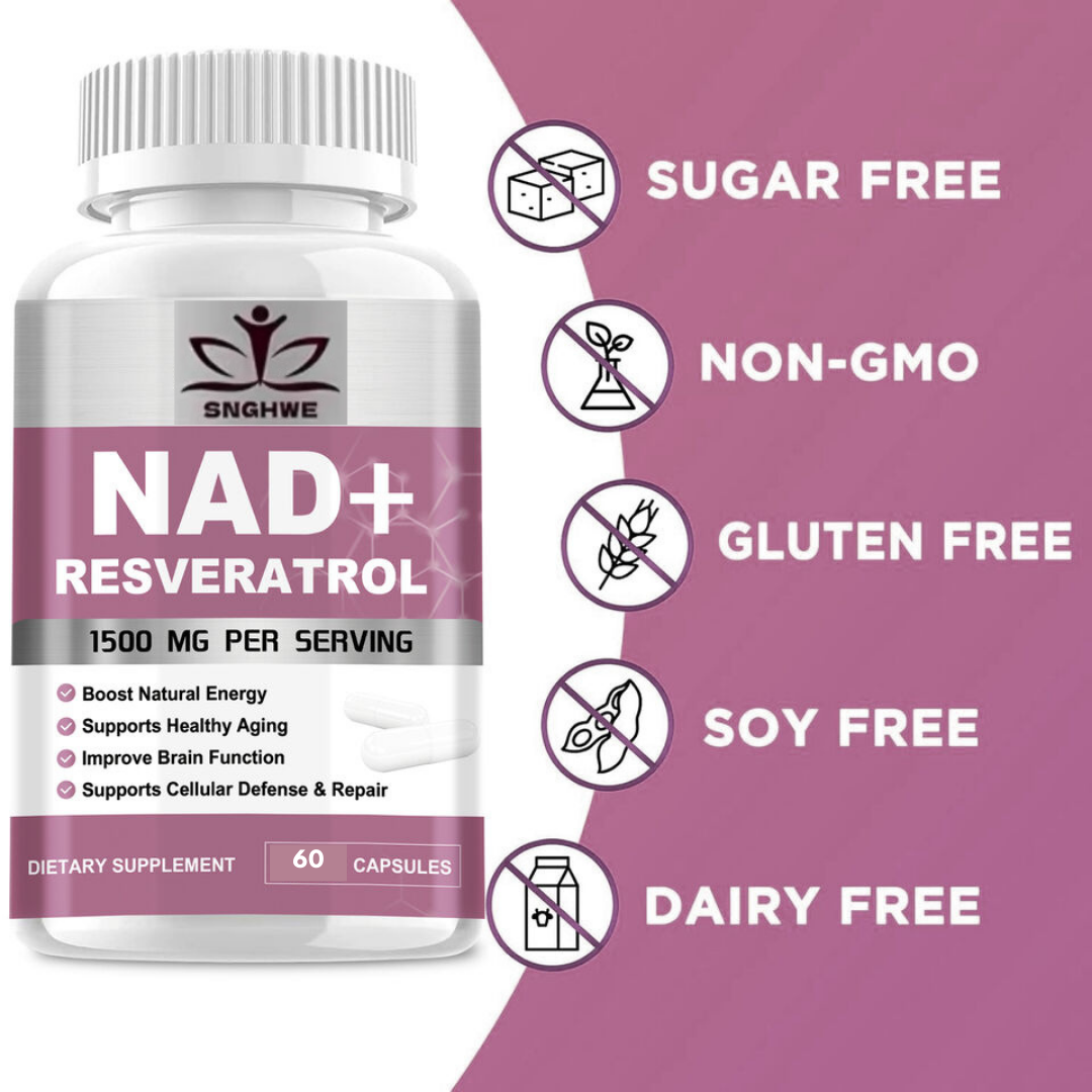 NAD+Resveratrol SNGHWE™ (60 Cápsulas) + ENVIO GRATIS