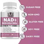 NAD+Resveratrol SNGHWE™ (60 Cápsulas) + ENVIO GRATIS